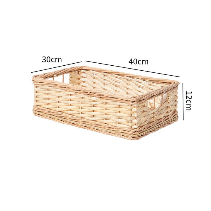 Handcrafted Natural Woven Storage Tray