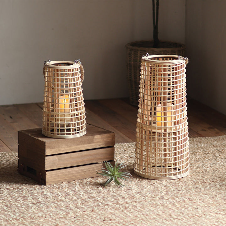 High-quality basket lamp in natural design