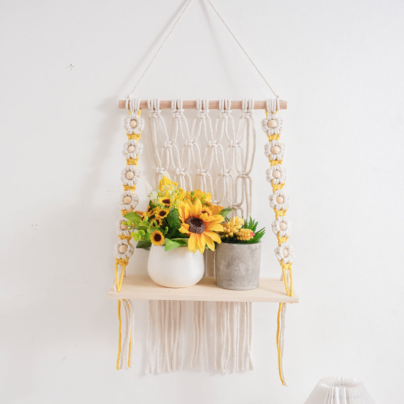 Decorative Macramé Swing Shelf