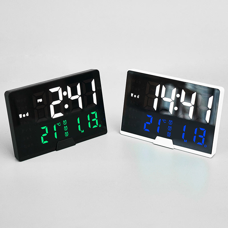 Digital Multifunction Alarm Clock with Temperature and Date Display