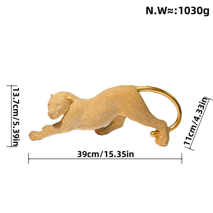 Elegant decorative figure of a panther