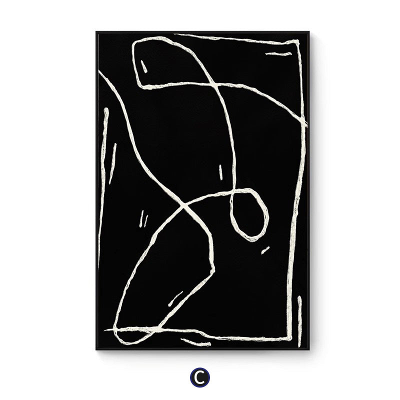 Abstract Line Art Framed Wall Print