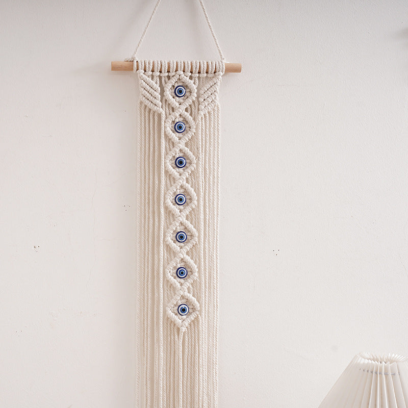 Macrame Decorative Wall Hanging with Eye Design