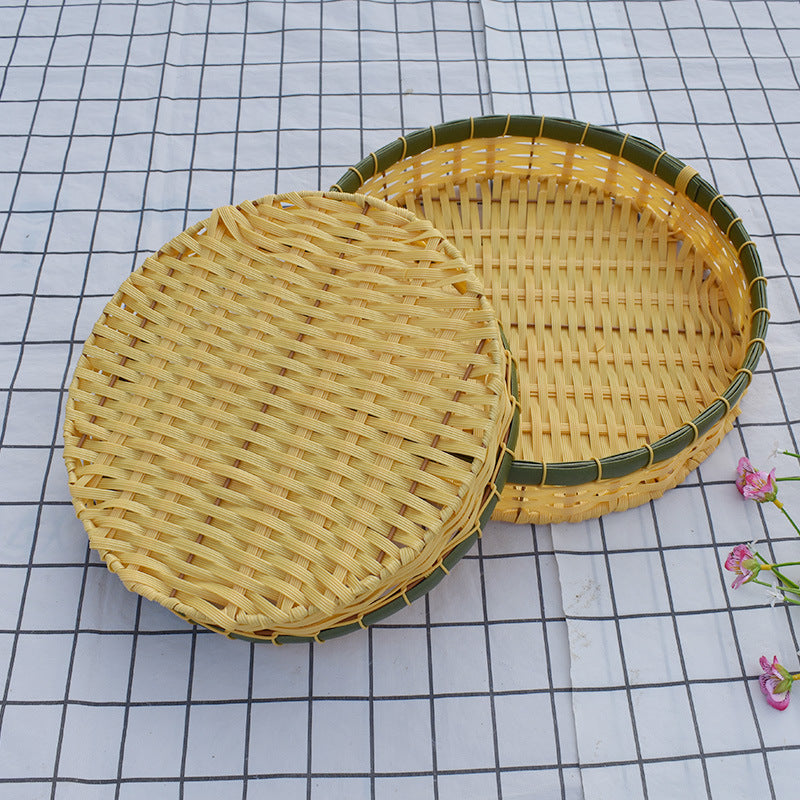 Handcrafted Woven Storage Tray Set