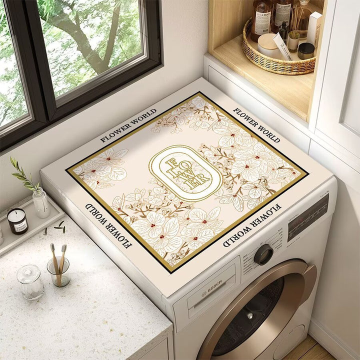 Decorative Floral Laundry Counter Mat