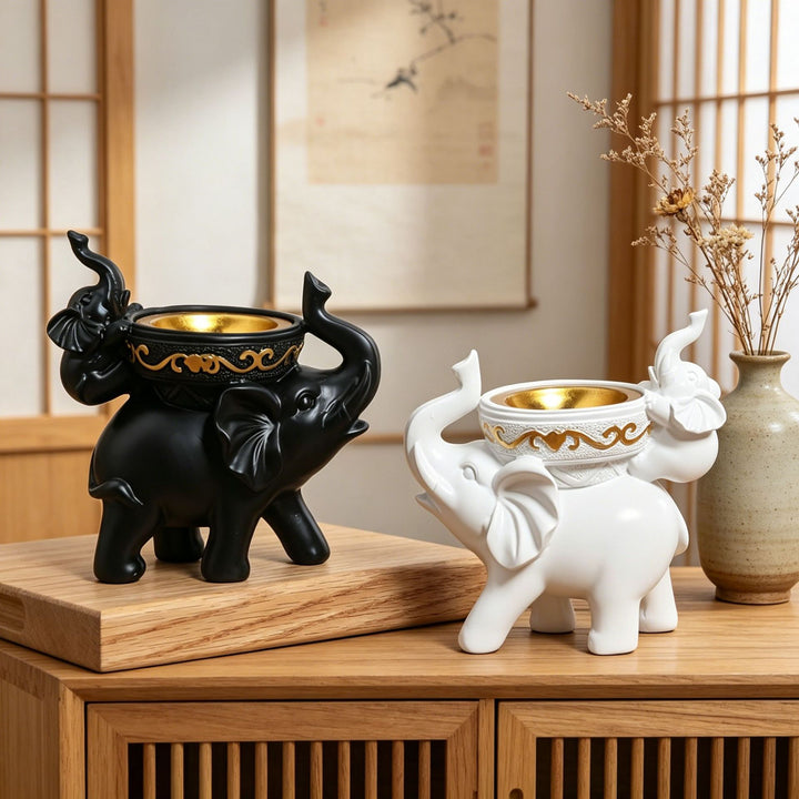 Elephant-Shaped Decorative Planter