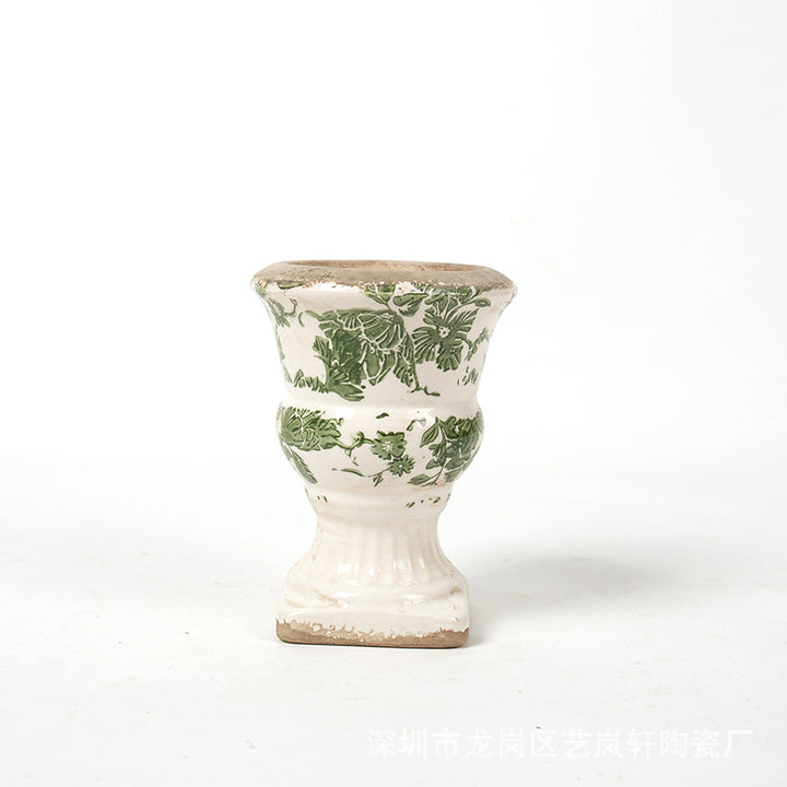Floral Ceramic Planter