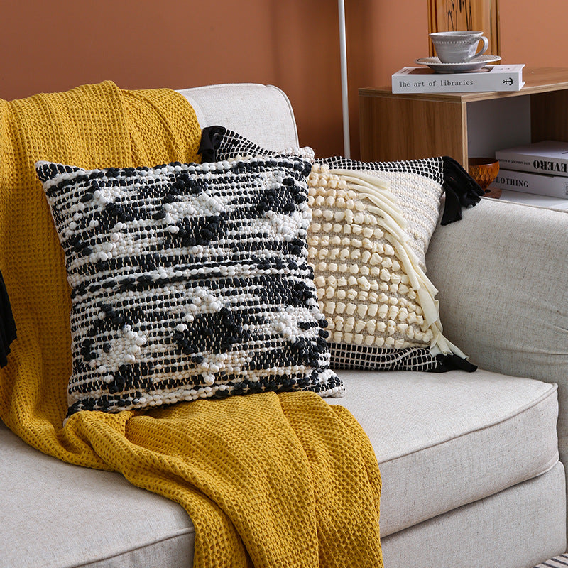 Textured decorative pillow
