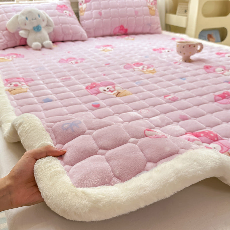 Plush Cartoon-Themed Blanket