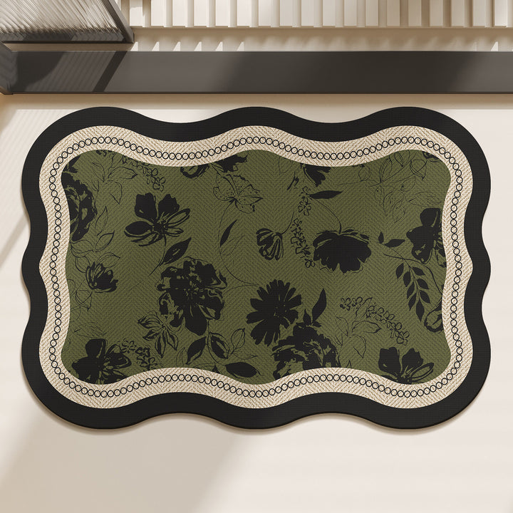 Decorative Floral-Themed Area Rug for Home