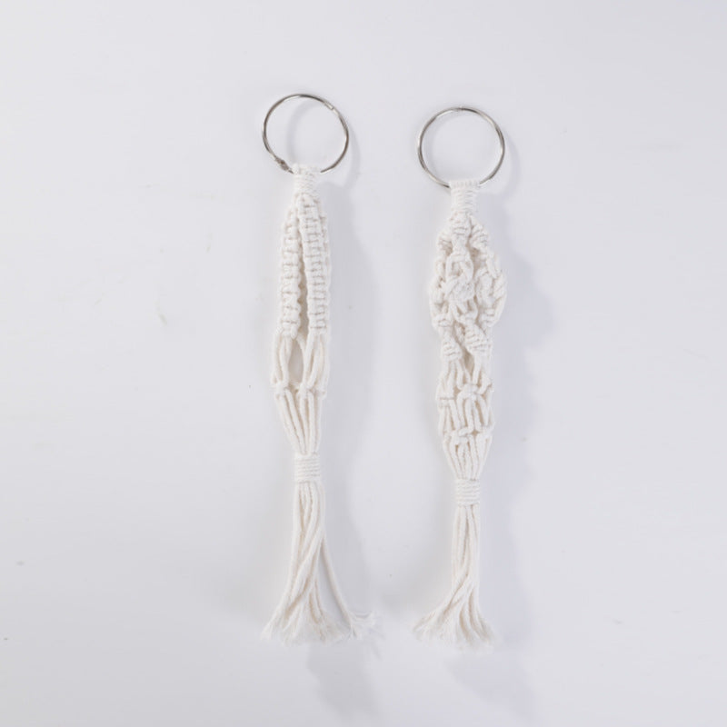 Key jewelry with macrame design