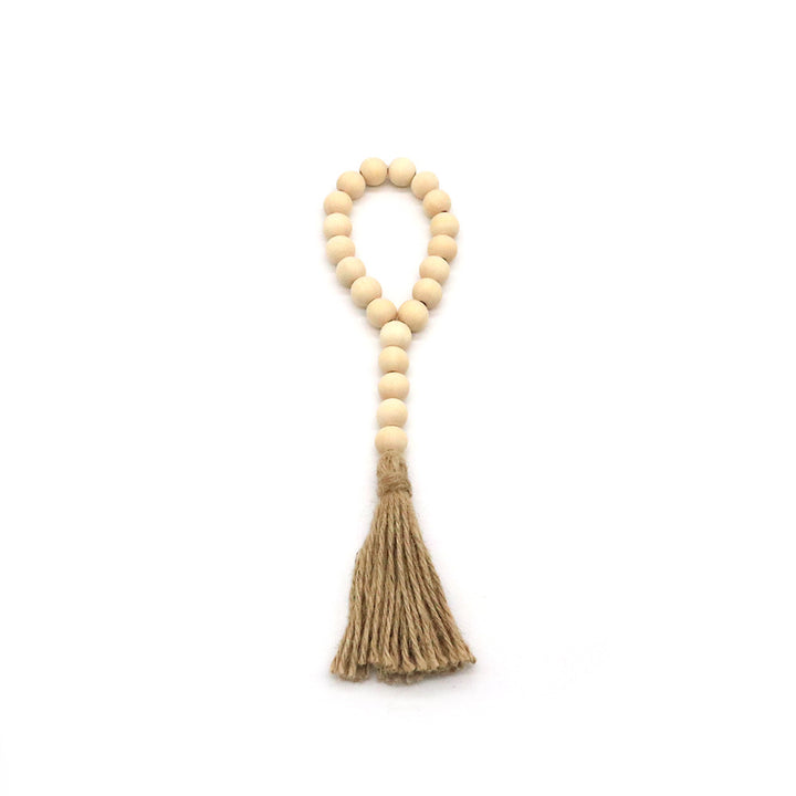 Decorative wooden bead ribbon
