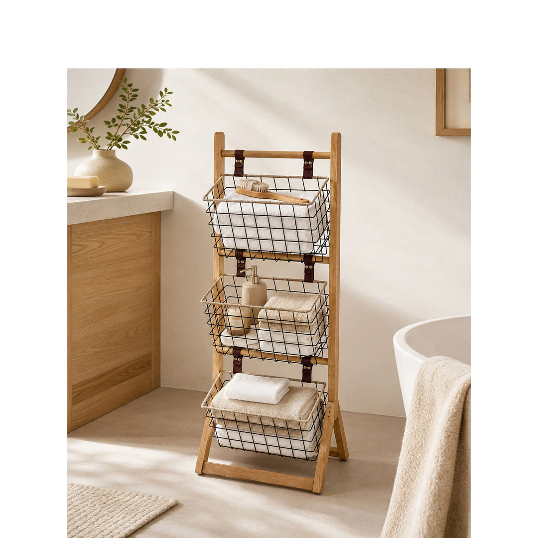 Multifunctional Wire Basket Stand