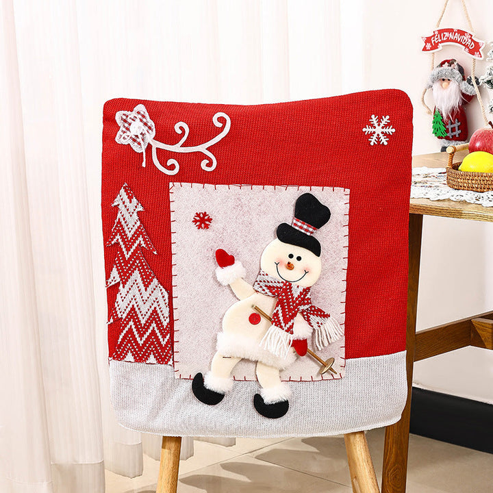 Festive chair covers with Christmas motif