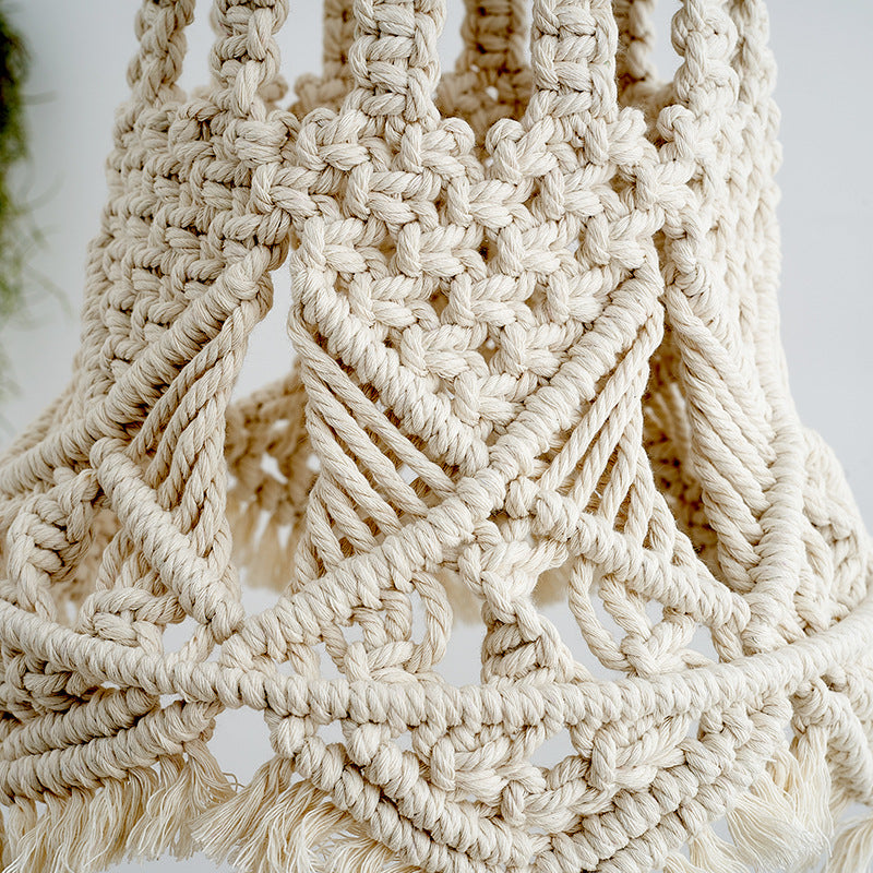 Macrame Hanging Light Fixture