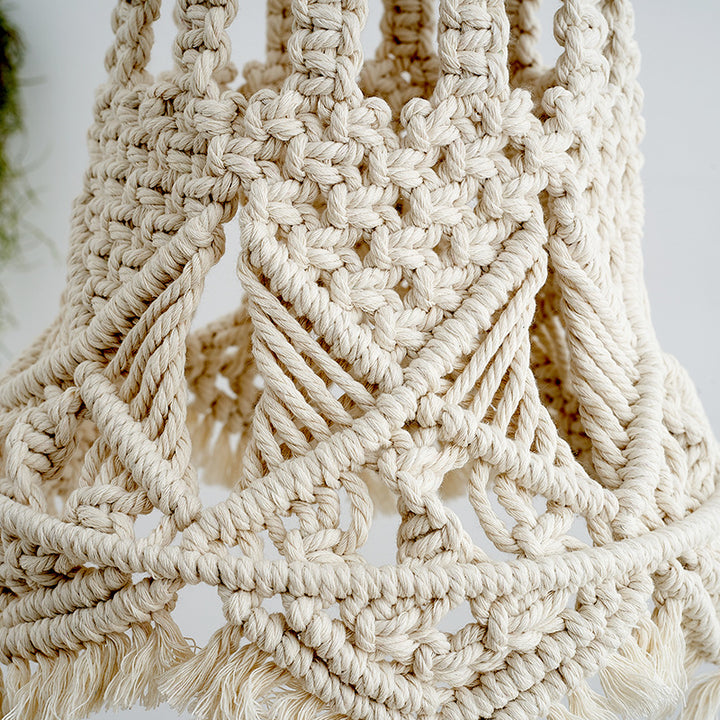 Macrame Hanging Light Fixture
