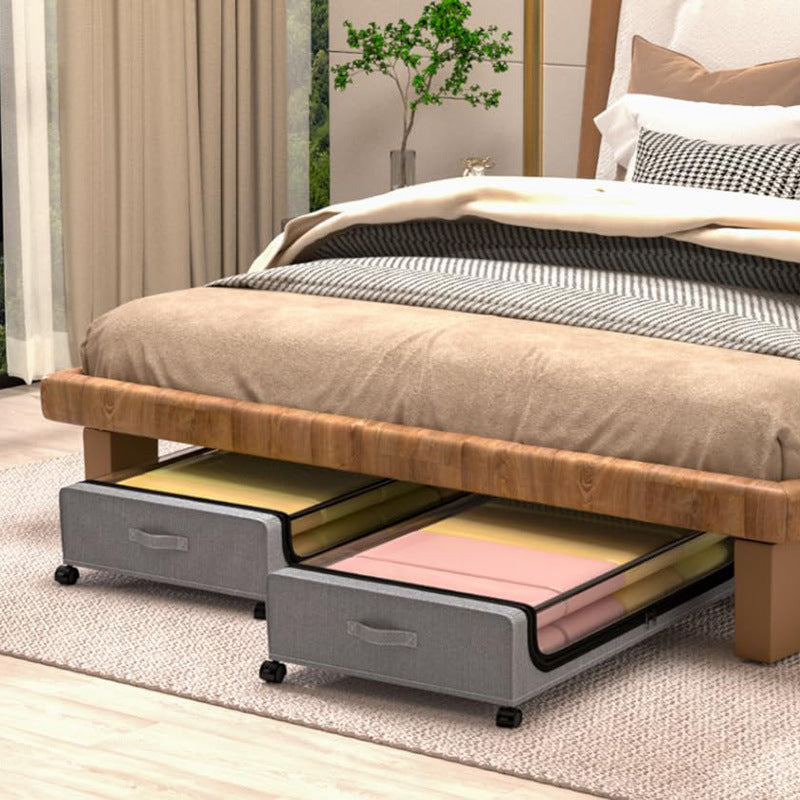 Storage box with wheels