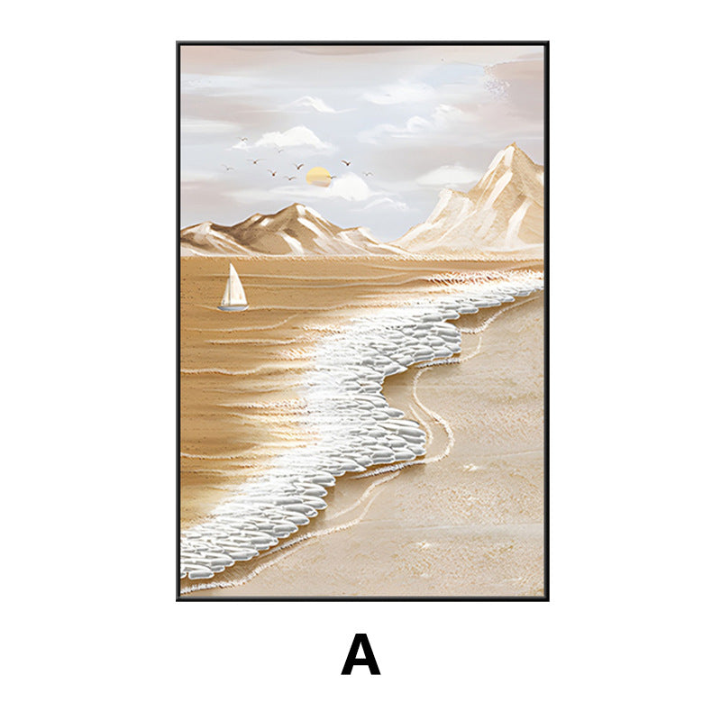 Coastal Beach Landscape Framed Wall Art