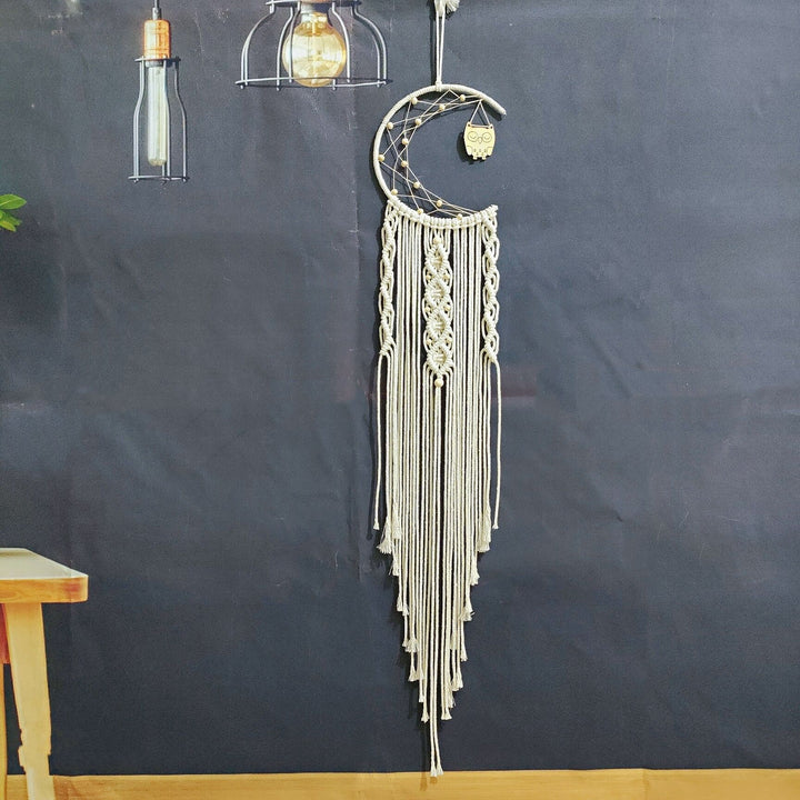 Macramé Moon Wall Hanging