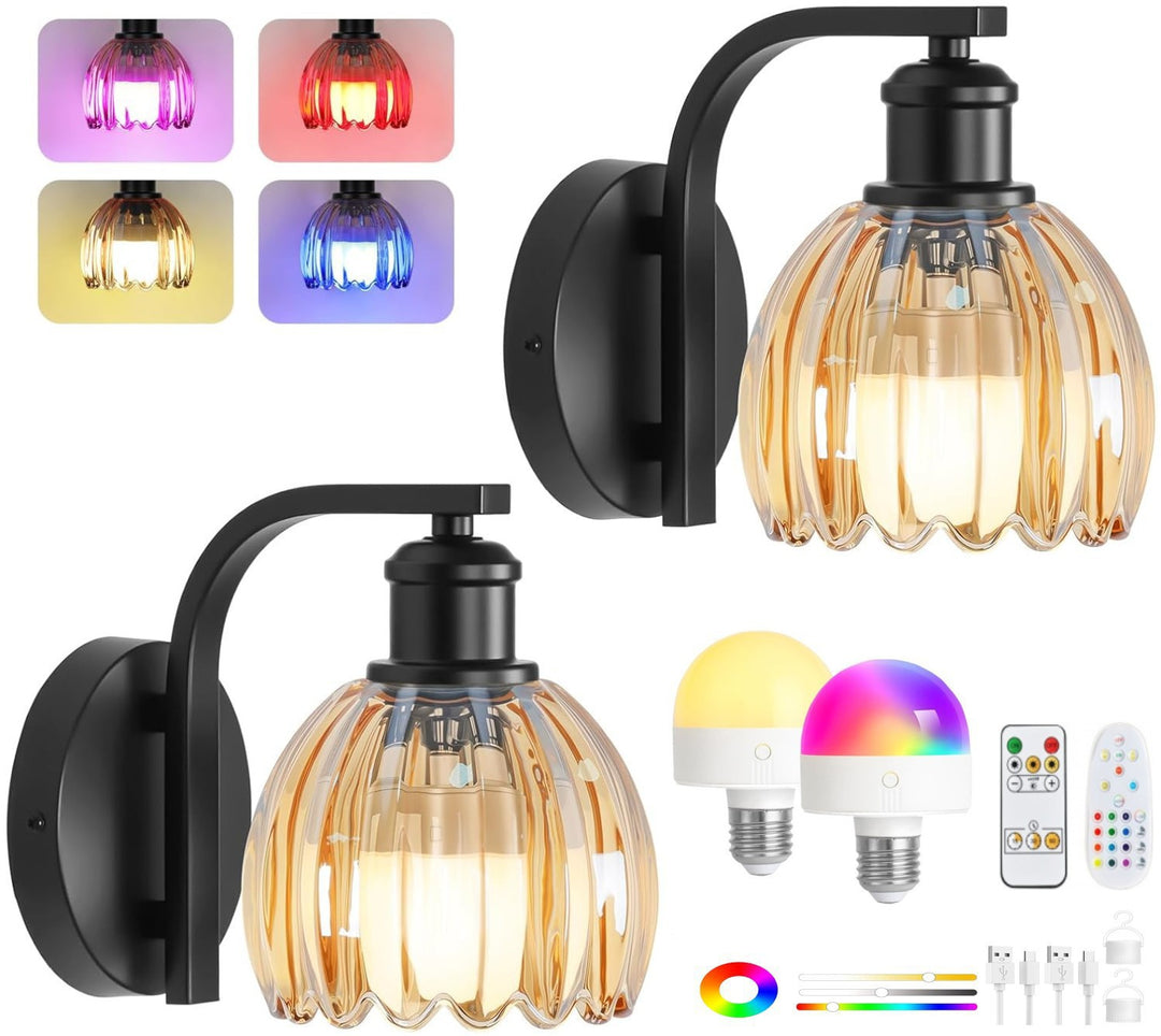 Color-changing LED wall lamp