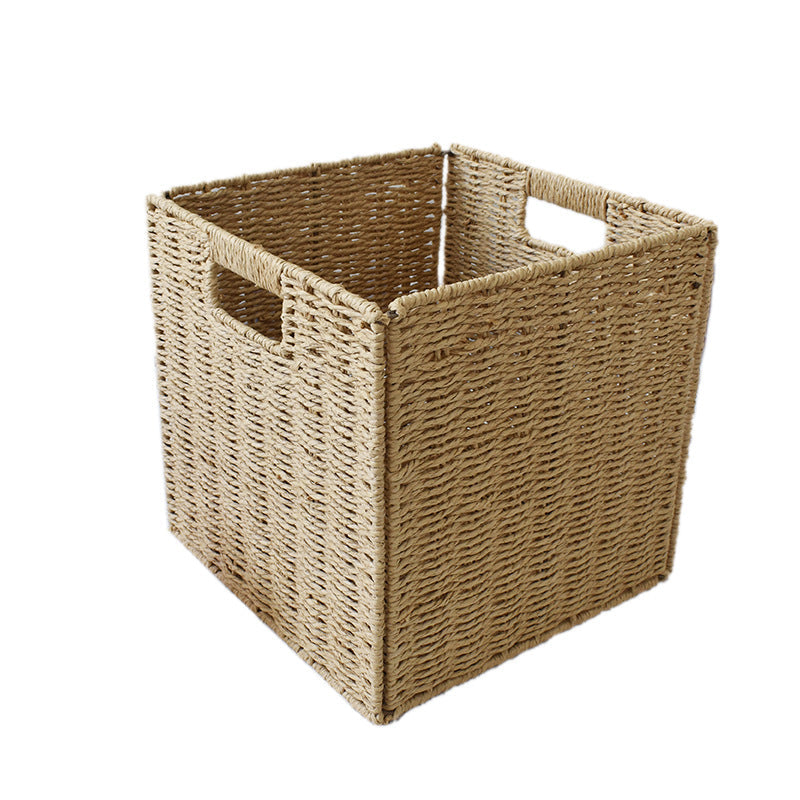 Rustic Woven Storage Bin