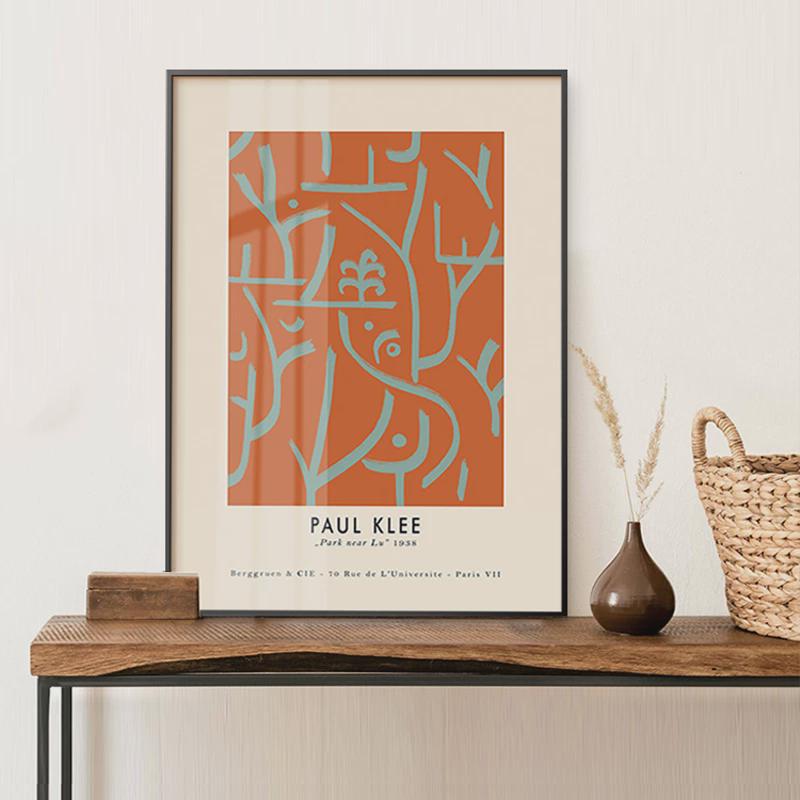 Framed Abstract Line Art Print