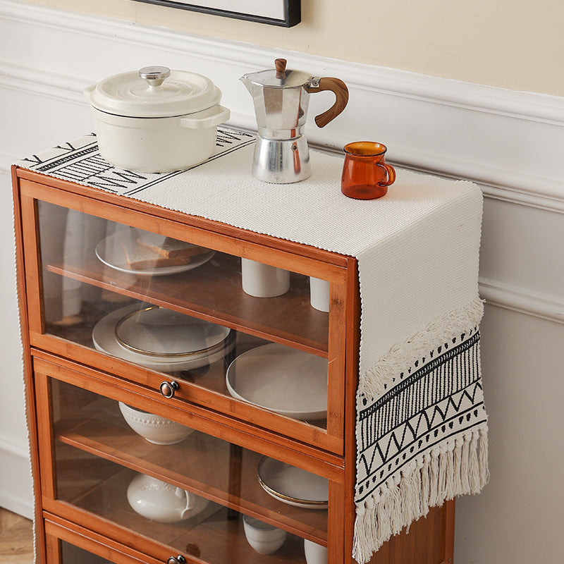 Handwoven cotton table runner