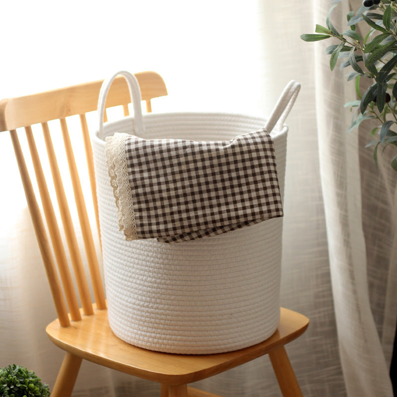 Stylish storage basket with handles
