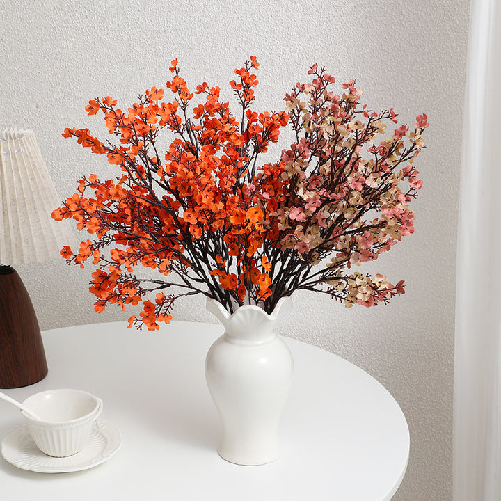 Decorative artificial flower branch