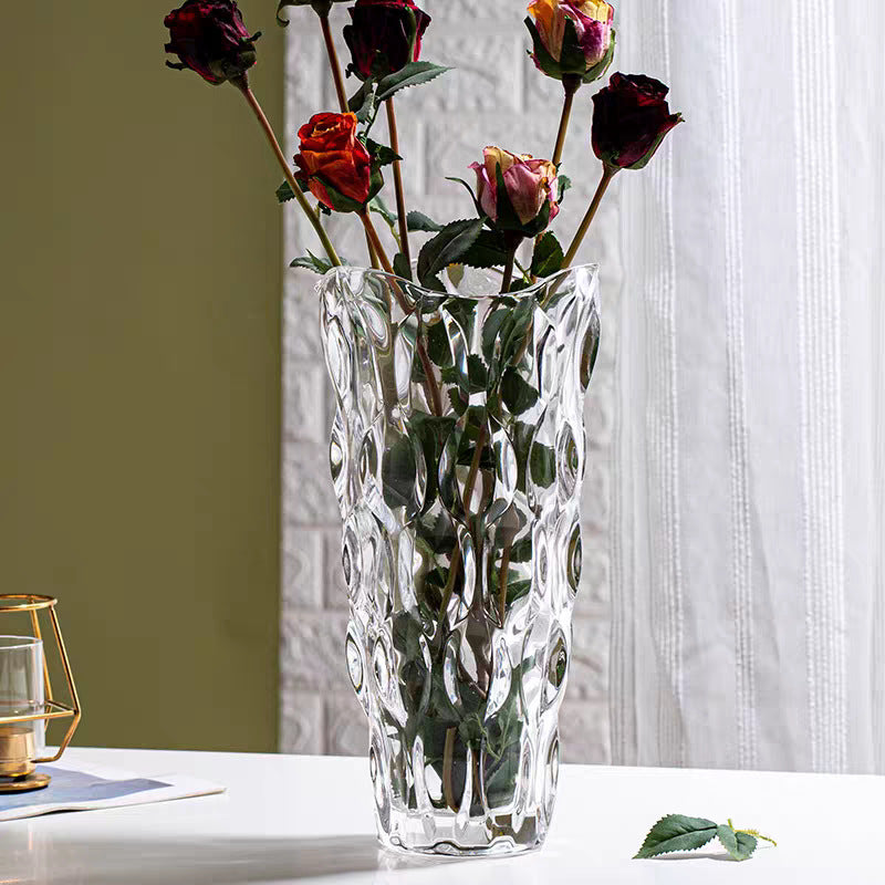 Decorative Glass Vase for Home Interior Display