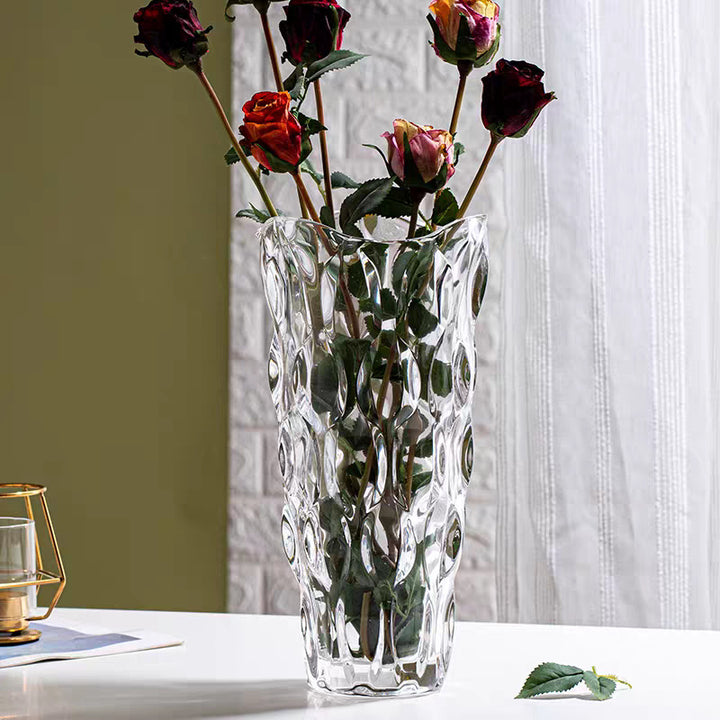 Decorative Glass Vase for Home Interior Display