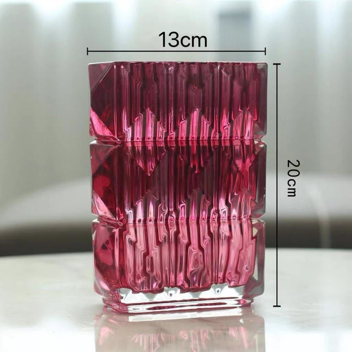 Decorative Textured Glass Container