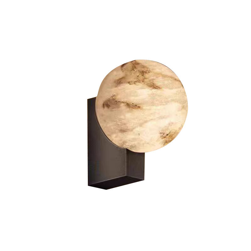 Sculptural Moon Globe Wall Lamp