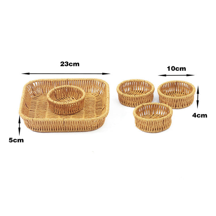Multi-Function Woven Storage Basket Set