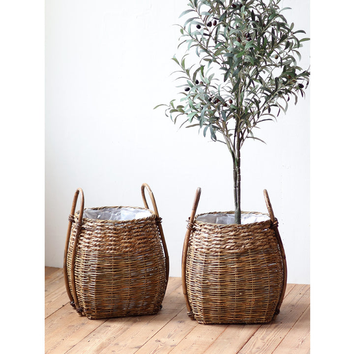 Handwoven storage basket