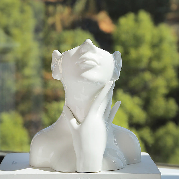 Artistic Ceramic Bust Sculpture