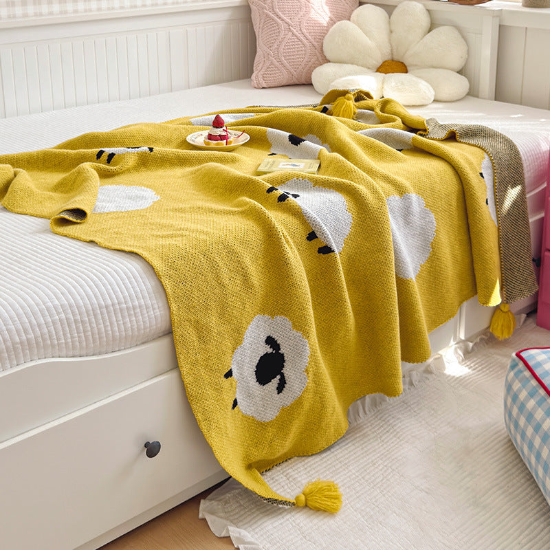 Home Decor Cozy Throw Blanket for Bedroom Comfort