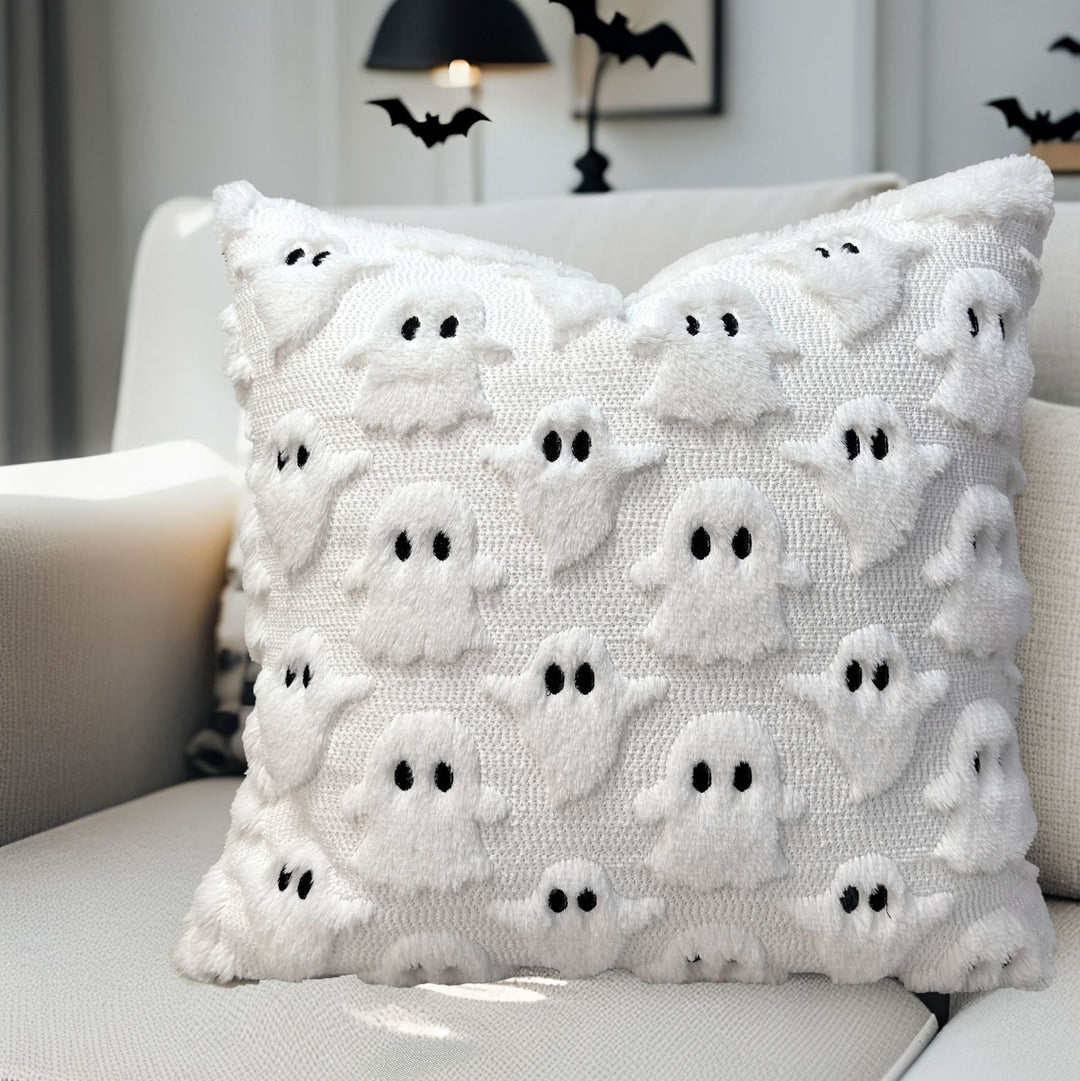 Ghost-Themed Accent Pillow