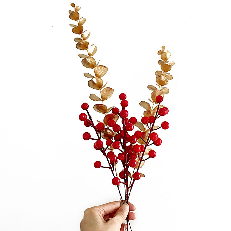 Decorative artificial flower branch with delicate details