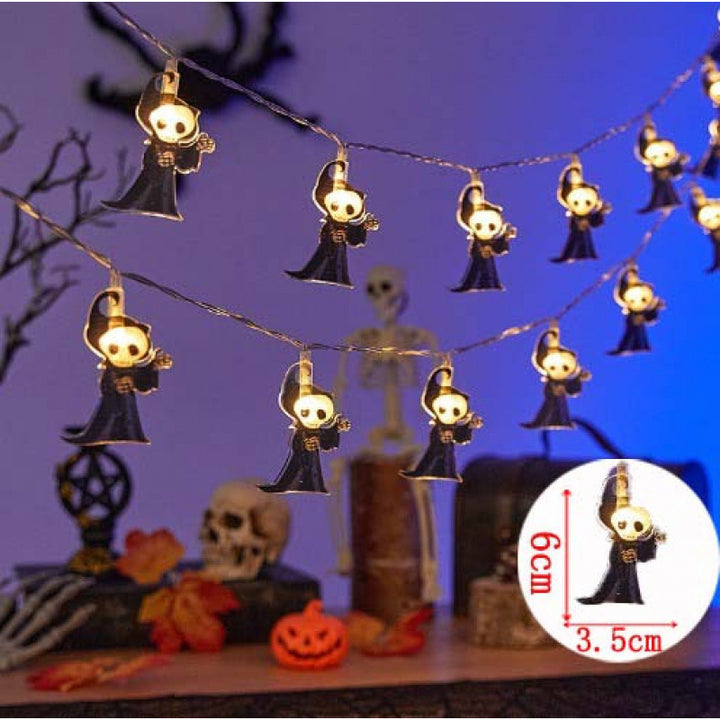 Decorative Halloween LED Pumpkin Ghost Bat String Lights