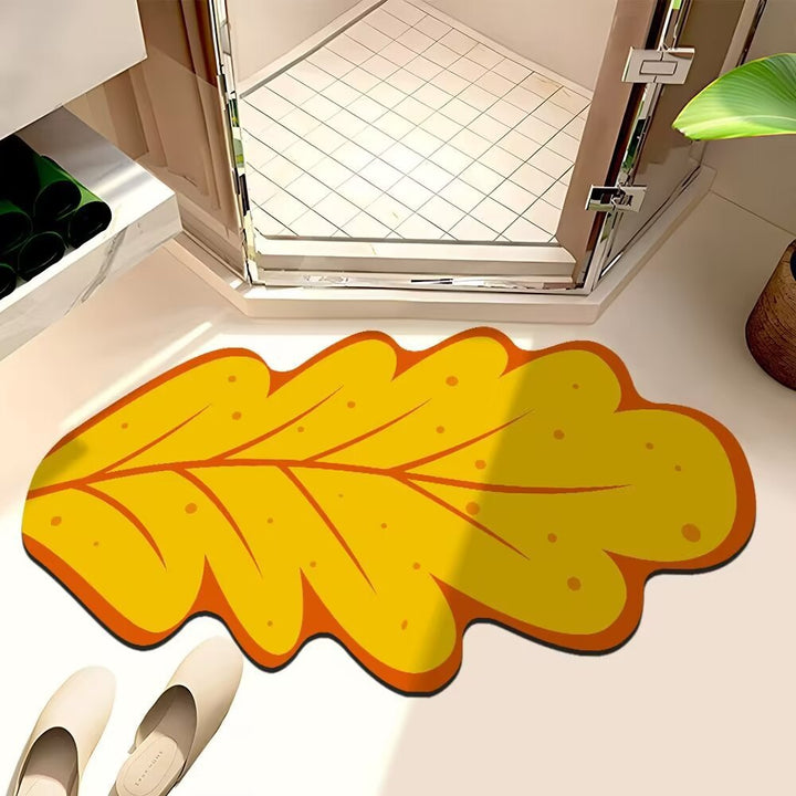 Leaf-Shaped Bath Mat