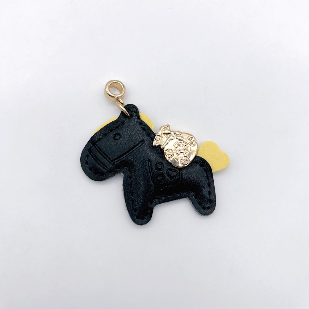 Animal-Shaped Leather Keychain