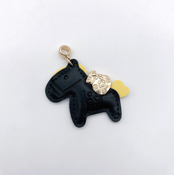 Animal-Shaped Leather Keychain