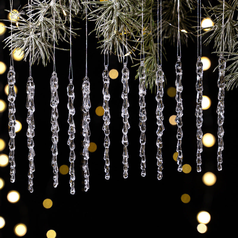 Decorative Christmas lights string with icicle design