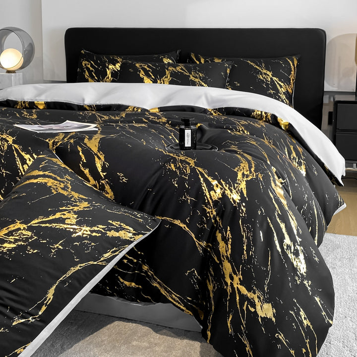 Decorative Elegant Marble Pattern Bedding Set Avarnia