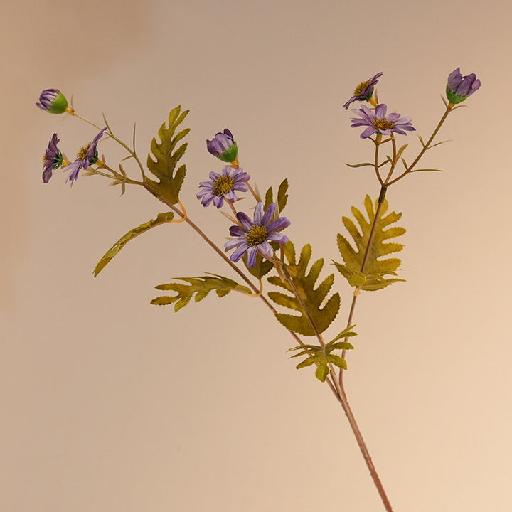 Artificial flower branch with ferns
