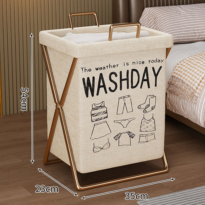 Collapsible Linen Laundry Hamper