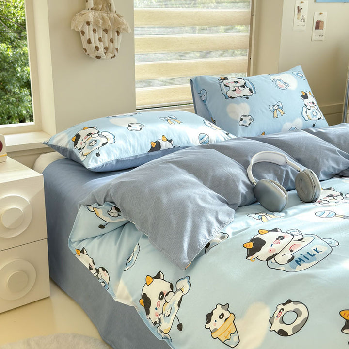 Modern Floral Pattern Duvet Cover Set