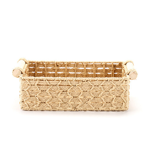 Handcrafted Natural Fiber Storage Basket