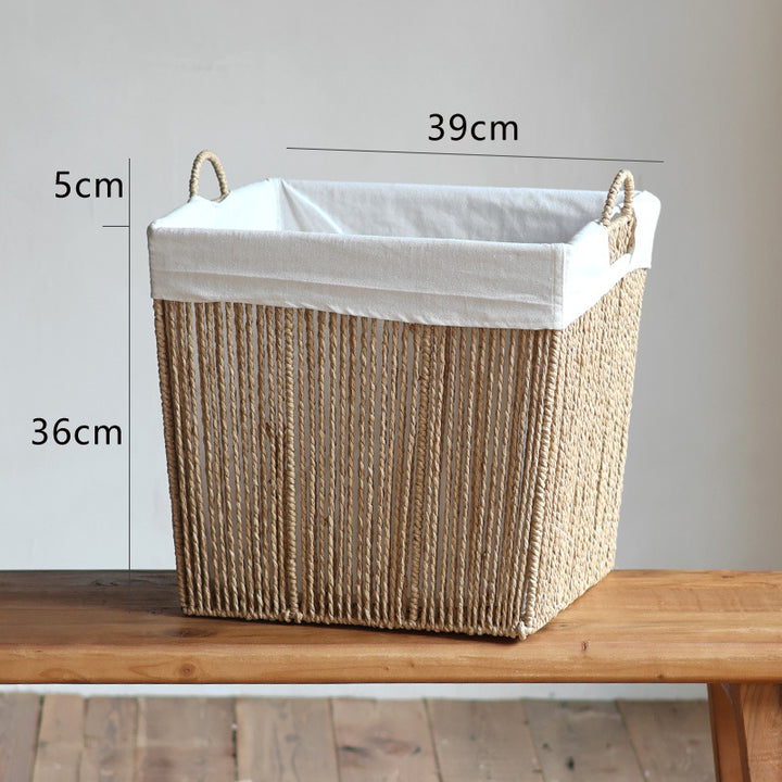 Storage basket with practical handles